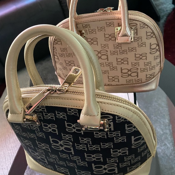 Signature Bebe Black & Gold Handbag Almost New 10” W 7 1/2” H‼️❤️🔥❤️🔥 - Picture 9 of 9